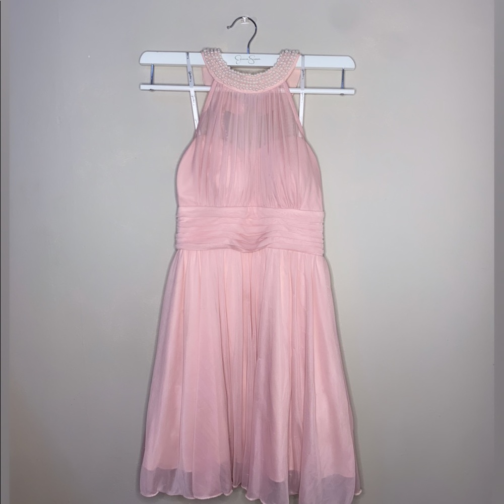 Pink pearl dress